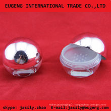 Empty plastic Ball shaped loose powder case